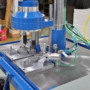 Fixed Position Drill & Tap Head - Hypneumat 2 Spindle Head And Fixture